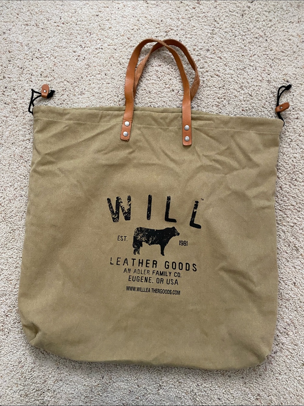 Will Leather Goods Canvas/Leather Bag.